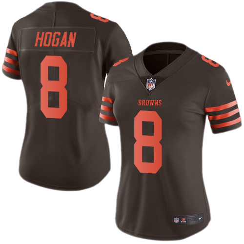 Women's Limited Kevin Hogan Nike Jersey Brown - #8 Rush NFL Cleveland Browns